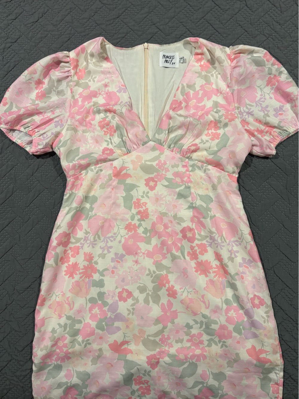 Princess Polly Pastel Floral Bow-Back Formal Dress